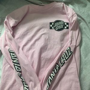 light pink santa cruz long sleeve